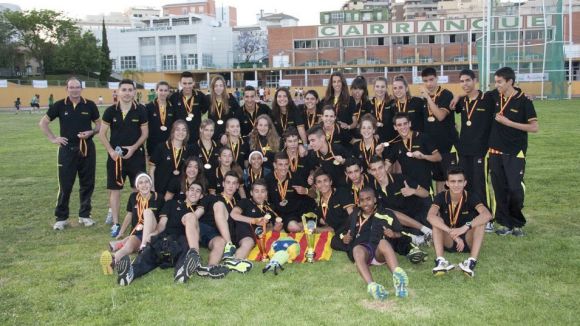 La selecci catalana cadet masculina ha quedat primera, i la femenina ha assolit la tercera posici / Font: Joan Coll