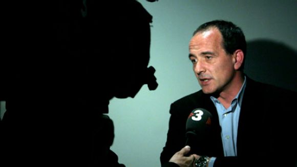 El ponent de la conferncia, Gabriel Borrs, durant una entrevista amb Tv3 / Font: Tv3.cat