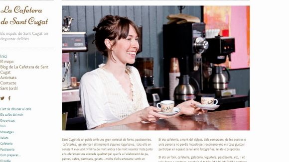 El web vol ser un punt de trobada de les cafeteries de la ciutat / Font: Lacafeteradesantcugat.com