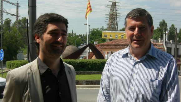 Jordi Puigner i Josep Puig, d'esquerra a dreta, a Can Cadena