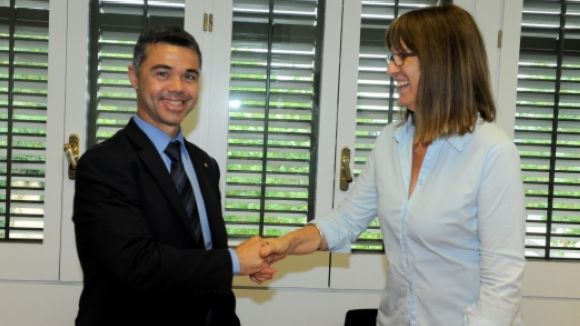 Imma Tubella, rectora de la UOC, i Ivan Tibau, secretari general de l'Esport / Font: ACN