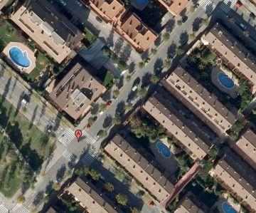 Vista aria del carrer de Joan Alcover, a Coll Fav / Font: Google Maps