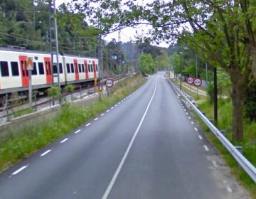 La carretera de Vallvidrera / Font: Google Street View