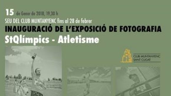 Imatge de l'exposició fotogràfica del StQlímpics d'atletisme / Font: Club Muntanyenc Sant Cugat