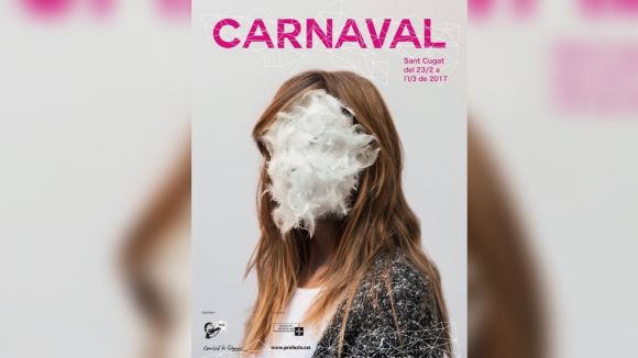 El cartell de carnaval mostra les plomes del senyor Gall / Foto: Comissi Carnaval