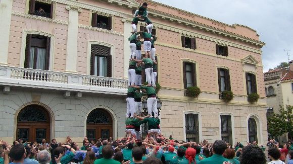 Segon 4 de 8 de la temporada a Sabadell. / Font: Castellers de Sant Cugat