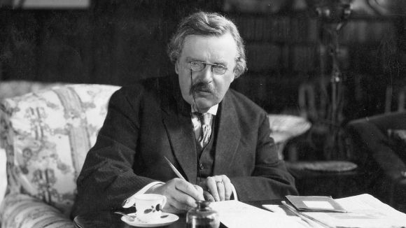 Chesterton (1874-1936) va crear el personatge del Pare Brown / Foto: wikipedia