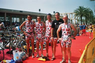 L'equip de la Unió Ciclista Sant Cugat que va participar a Mataró