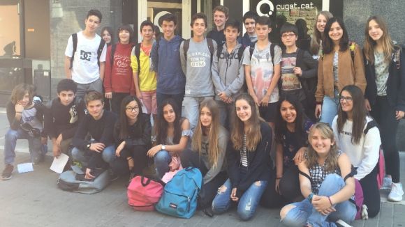 La classe de 2n d'ESO de l'Institut Leonardo da Vinci que ha quedat segona en el certamen