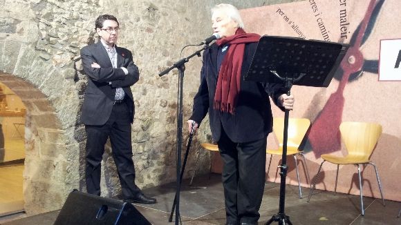 El poeta d'honor del Festival de Poesia, Francesc Garriga, acomiada l'edici d'enguany