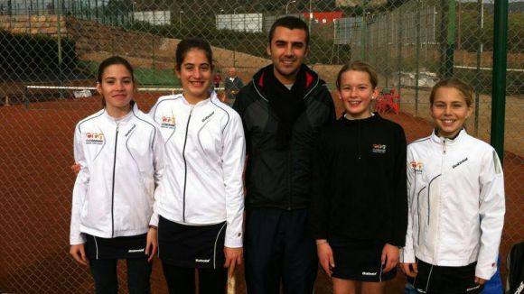 L'equip aleví femení ha quedat en quarta posició al Campionat de Catalunya de Tennis / Foto. CTNSC