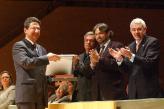 L'acte d'entrega de les Creus de Sant Jordi s'ha fet a l'Auditori de Barcelona i ha estat presidit per Pasqual Maragall