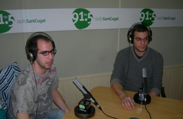Els membres de la comissi de Barraques, en una entrevista a Cugat.cat