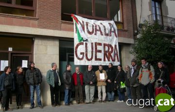Cnocentraci organitzada a Sant Cugat dijous per Aturem la Guerra