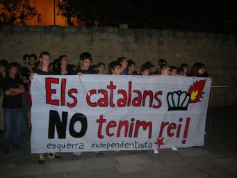 Imatge d'una concentraci antimonrquica a Sant Cugat
