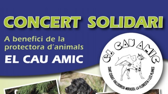 Concert benfic per a la protectora d'animals El Cau Amic