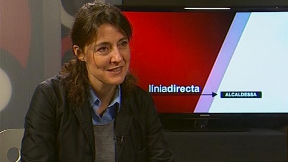Imatge de l'alcadessa en un 'Lnia Directa' de Cugat.cat