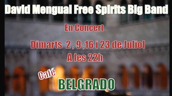 CANCELLAT. Concert: David Mengual Free Spirits Big Band