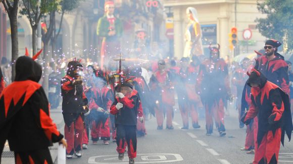 Una imatge dels Diables a Festa Major / Foto: Localpres