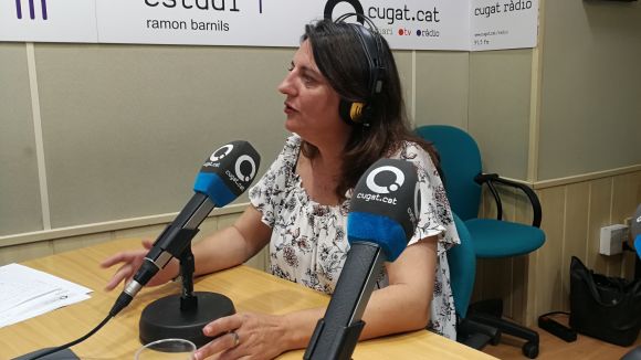 Ángeles Díaz, a l'estudi de Cugat.cat