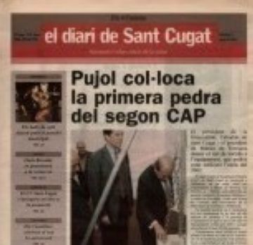 Detall de la portada del primer nmero amb el nou disseny