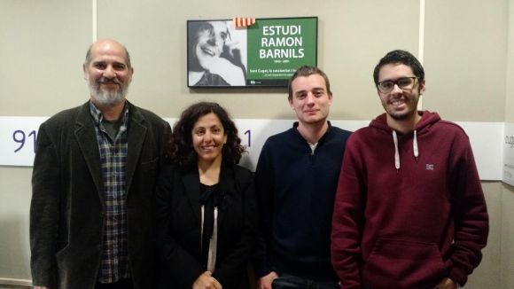 Xavier Boix, Patricia Cirera, Jordi Pascual i Miquel Margalef sn els impulsors d''El cugatenc'