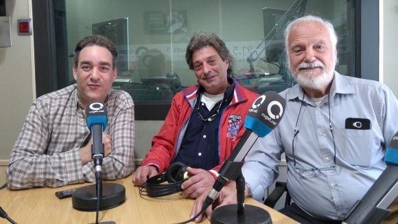 D'esquerra a dreta, Salvador Navarra, Josep Bold 'Pitu' i Xavier Tor