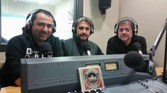  Xavi Miró, Jordi Ayora i l'Eduard Rodríguez a l'Estudi 2 de Cugat.cat