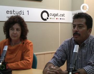 Esther Rodrguez i Jos Aragns durant l'entrevista