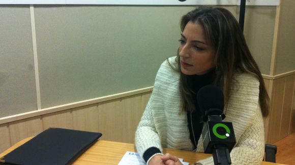 Esther Cabello durant l'entrevista