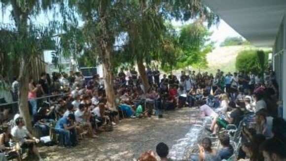 Els estudiants de l'ETSAV ja van protestar el curs passat amb una acampada