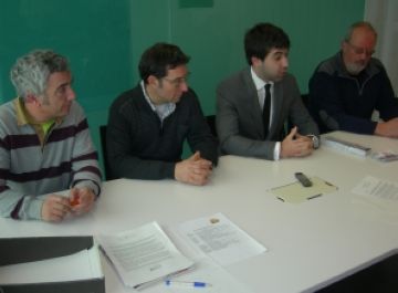 D'esquerra a dreta, Ferm Marco, Xavier Sans, Xavier Tizn i Josep Maria Peix.
