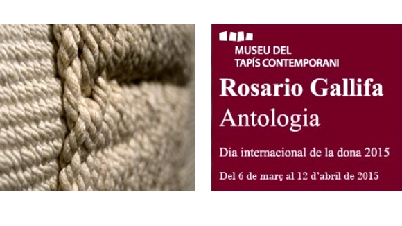 Inauguraci de l'exposici de tapissos de Rosario Gallifa