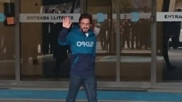 Alonso, a la sortida del centre / Foto: Formula GP Espaa