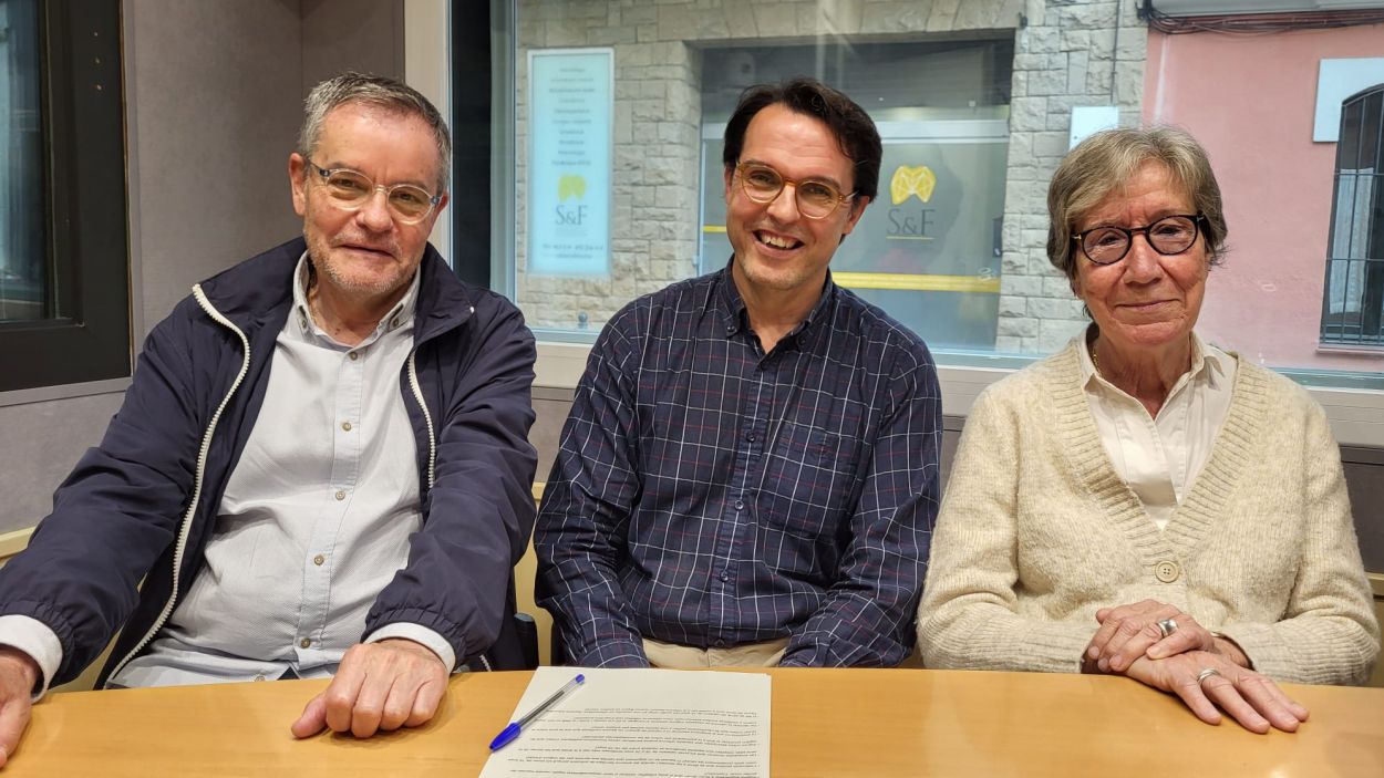 Ferran de Juan, Ferran Garca i Roser Casamitjana a l'estudi Ramon Barnils de Rdio Sant Cugat