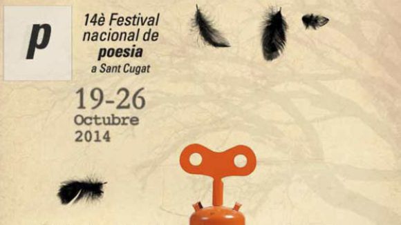 Cartell del Festival nacional de poesia de Sant Cugat 2014