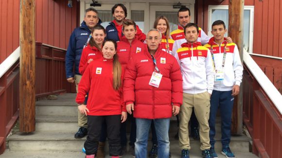 Fiona Torelló i l'equip d'snowboard han quedat quarts per equips / Font: Coe.es