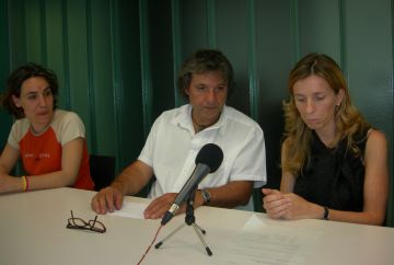 Jssica Sotodosos, Xavier Fornells i Esther Salat durant la presentaci