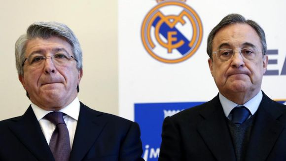 Florentino Prez i Enrique Cerezo, presidents del Reial Madrid i del Atltic de Madrid
