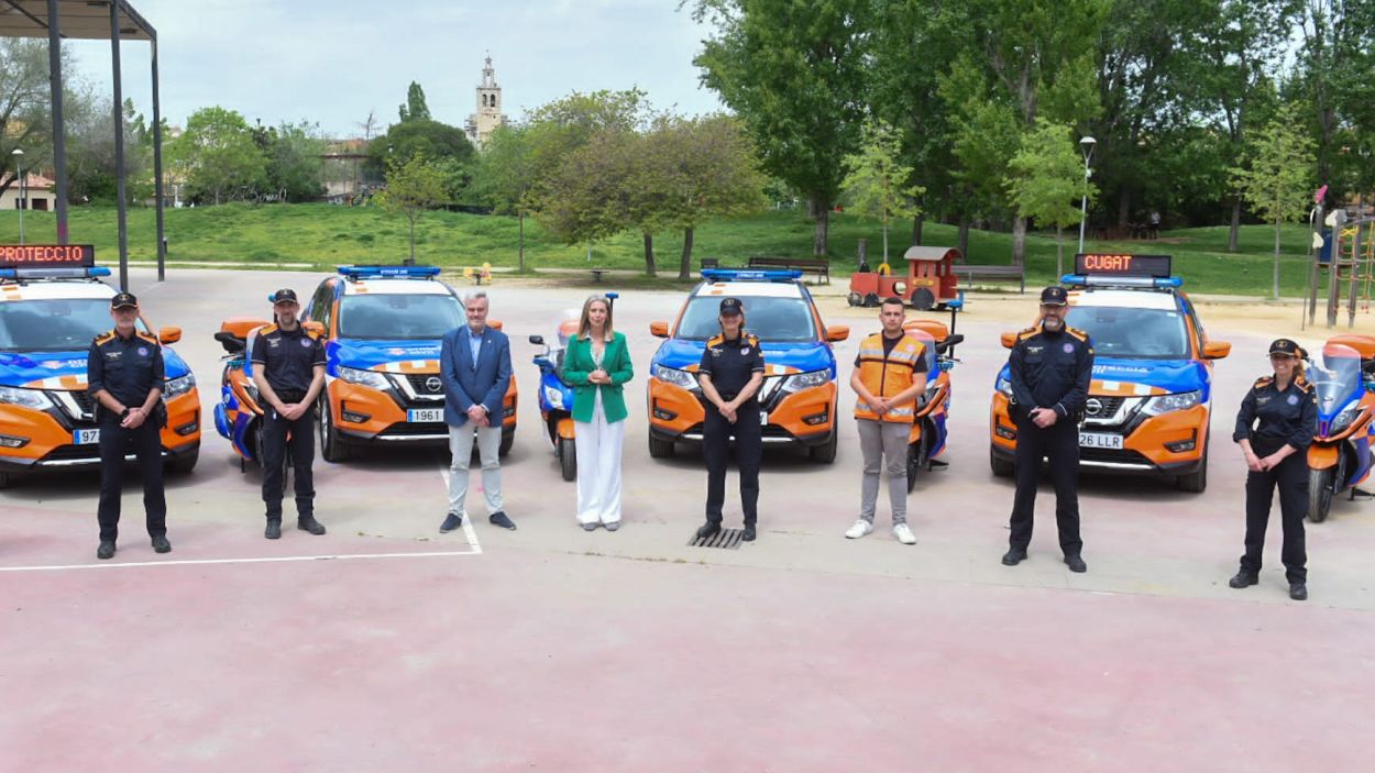Imatge de la presentació de la nova flota de vehicles de Protecció Civil / Foto: Ajuntament (Albert Canalejos)