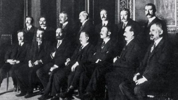 Cerimnia de constituci de la Mancomunitat de Catalunya, el 6 dabril de 1914 / Foto: Gencat - Arxiu Aisa