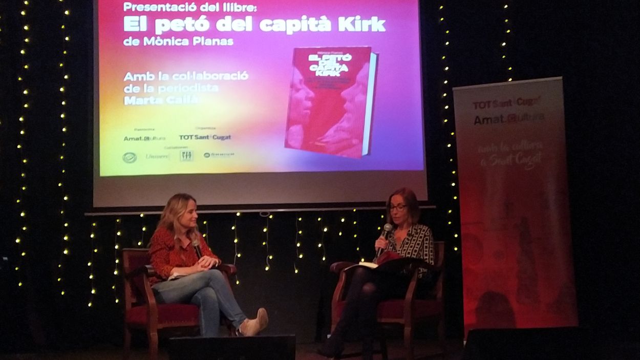 Presentació del nou llibre de Mònica Planes, 'El petó del capità Kirk', a la sala El Siglo del Mercantic de Sant Cugat / Foto: Cugat Mèdia