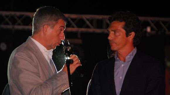 Lloren Santasusagna i Guillermo Amor en un moment de la presentaci / Font: Sant Cugat Esport
