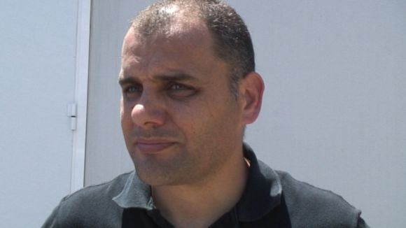 L'entrenador del Sant Cugat Esport, Jos Luis Duque, trist pel descens de categoria