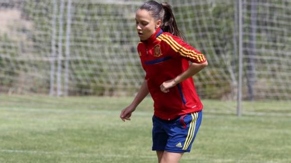 Laia Muoz, amb la selecci espanyola sub 17