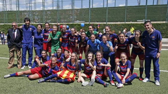 Laia Muoz ha guanyat la lliga amb el Bara B / Font: Fcbarcelona.cat
