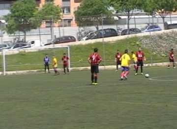 Imatge del partit entre el SantCu'B' i la Penya Blaugrana Sant Cugat