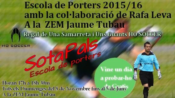 L'escola de porters Sota Pals tindr una seu a Sant Cugat / Font: Sota Pals