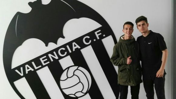 A l'esquerra, Victor Gual, que s'ha convertit en jugador del Valncia / Foto: Cedida