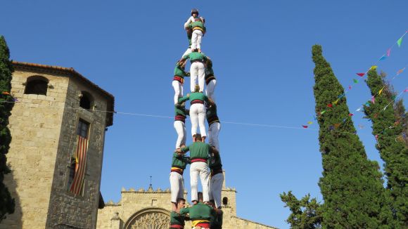Els Castellers de Sant Cugat tanquen la primera part de la temporada amb la Diada en Honor a Sant Cugat / Foto: Gausacs